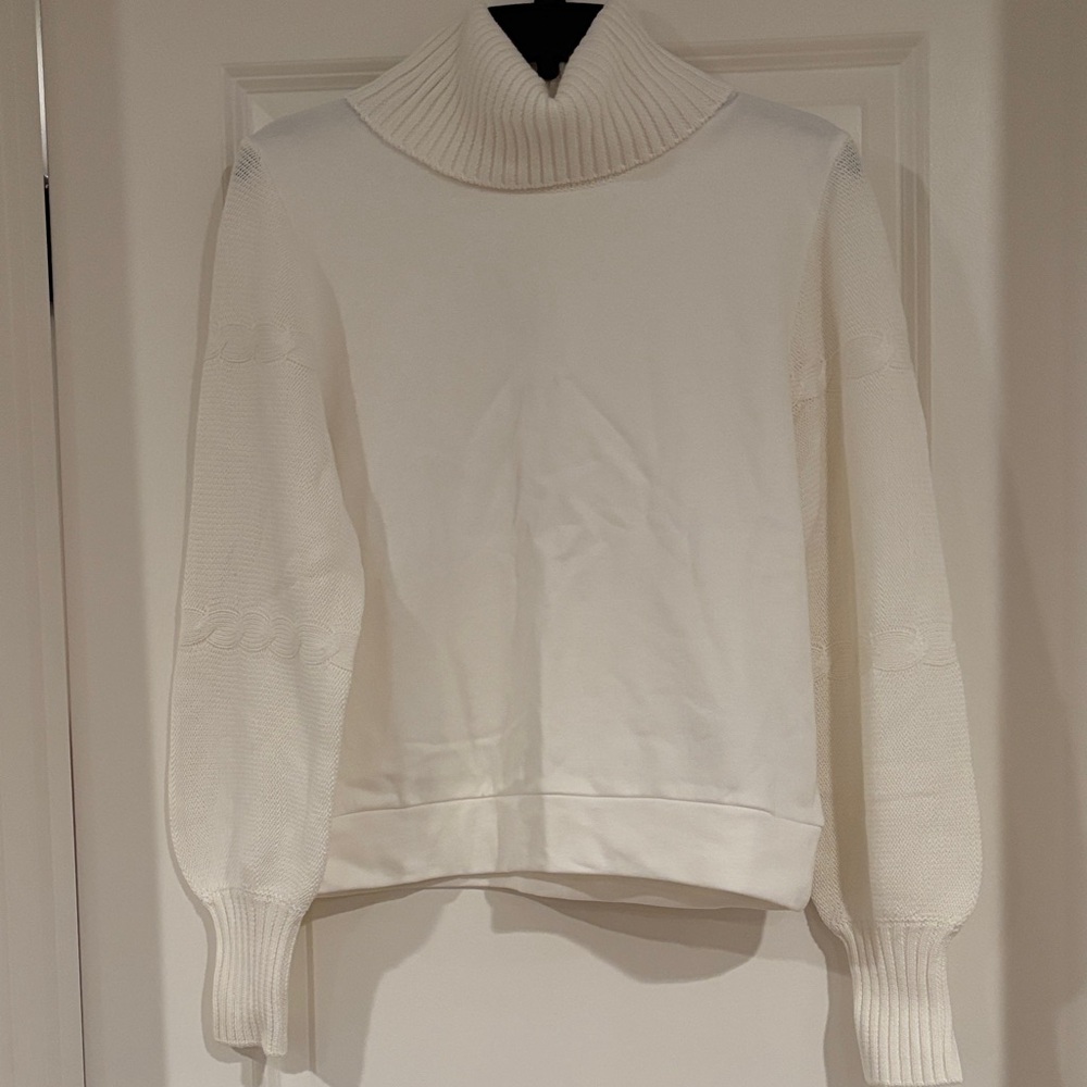 Splendid Cowl Mixed Media Sweater